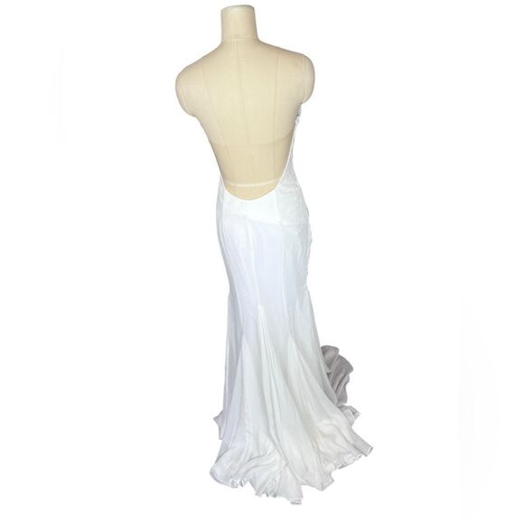 Katie‎ May Athens bridal formal gown illusion back size small - Picture 8 of 14